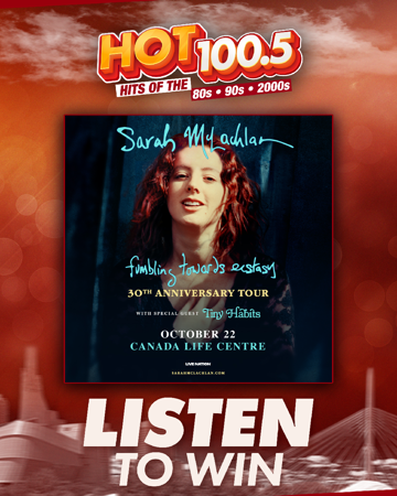 Listen to Win Sarah McLachlan Tickets